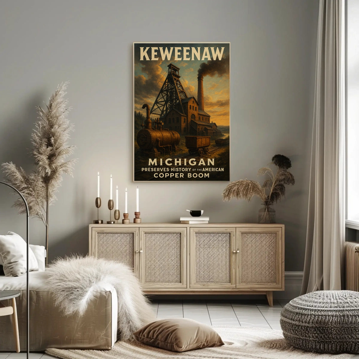 MichiganS Copper Boom Poster
