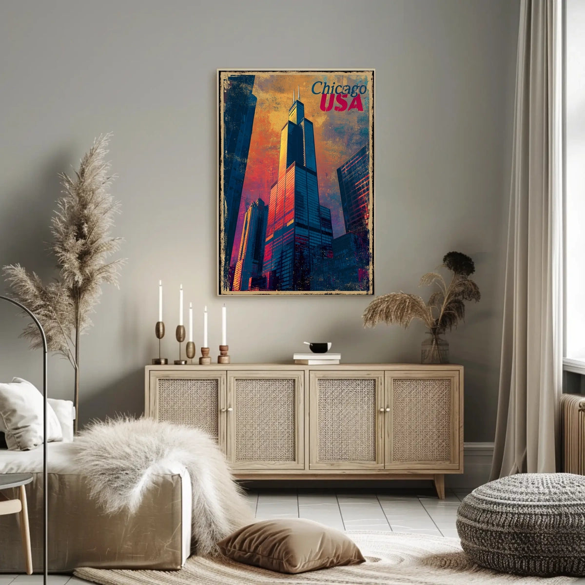 Chicago Skyline Poster