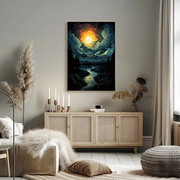 Celestial Nightscape Poster