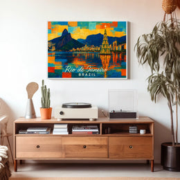 Rio de Janeiro Holiday Scene Poster