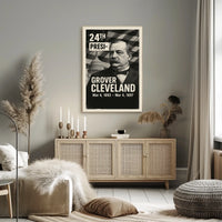 Grover Cleveland 24th President of the United States Digital Montaje Poster