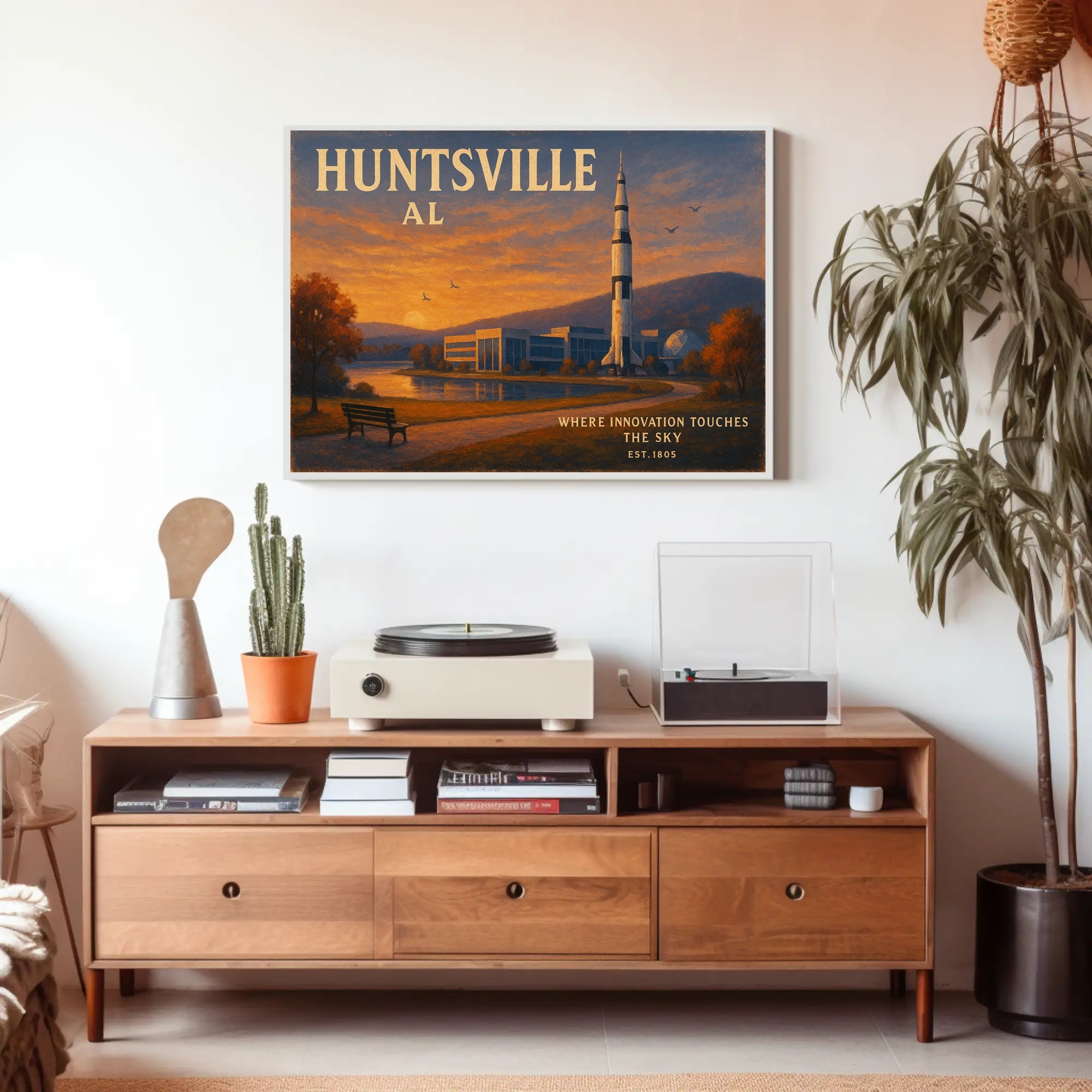 Huntsville Travel Poster Where Innovation Shines