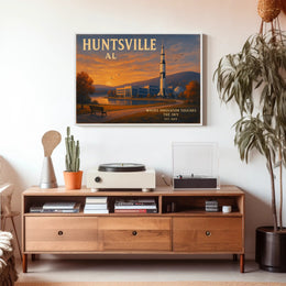 Huntsville Travel Poster Where Innovation Shines