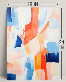 Abstract Color Symphony Abstract Poster