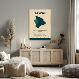 Hawaii Island Culture Modern Minimalist Poster Art