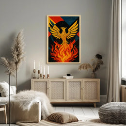 Phoenix Rebirth Artistic Masterpiece: Abstract, Artistic, or Pop Culture Poster