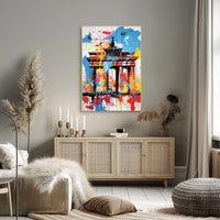 Brandenburg Gate Berlin Artistic Travel Poster