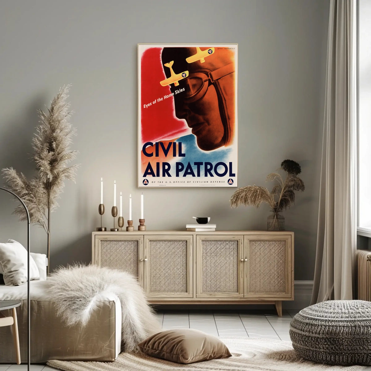 Eyes of the Home Skies WWII Poster