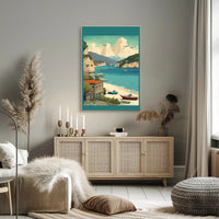 Serene Coastal Retreat Poster