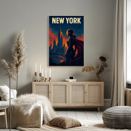 New York Futuristic Vision Poster