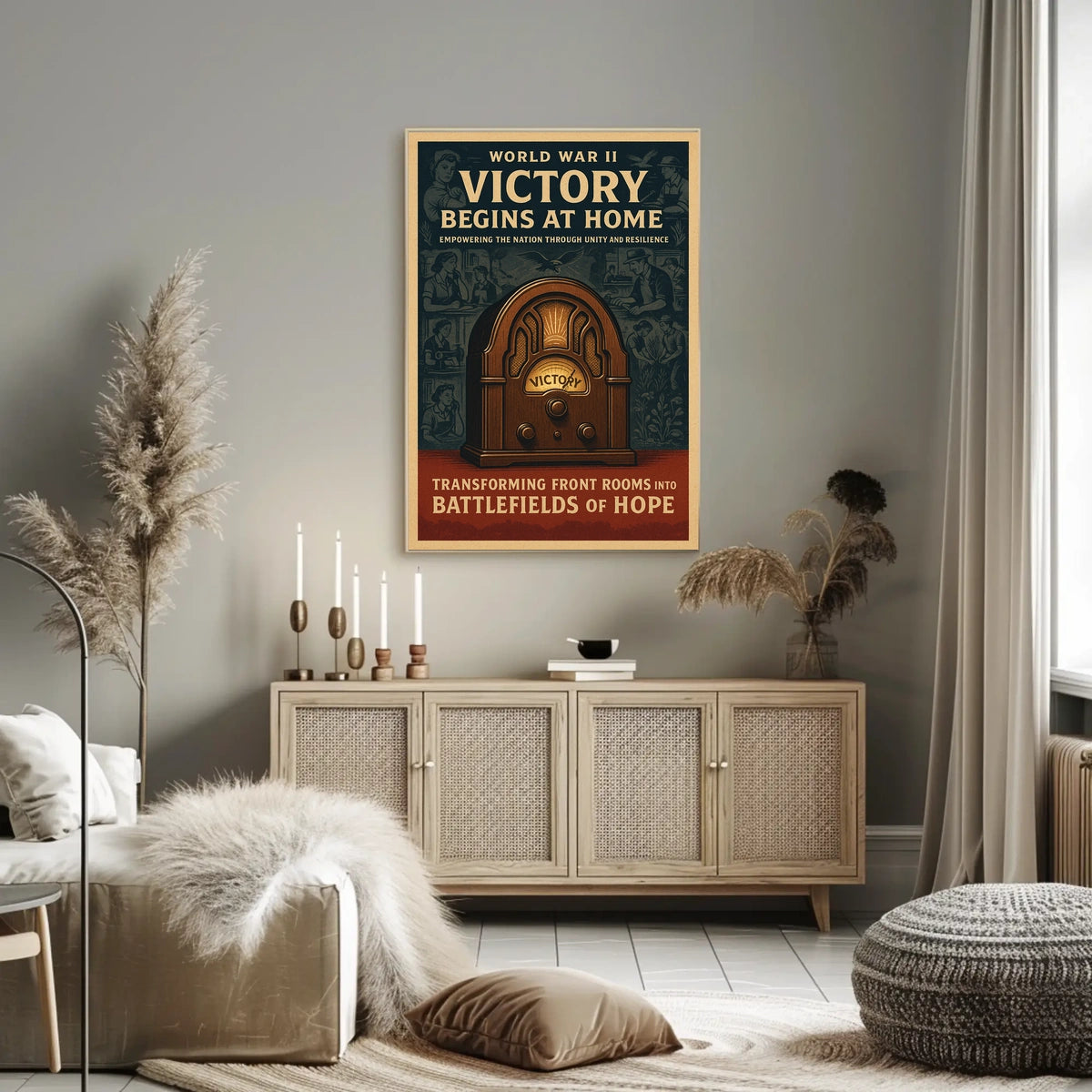 Victory Begins at Home Poster