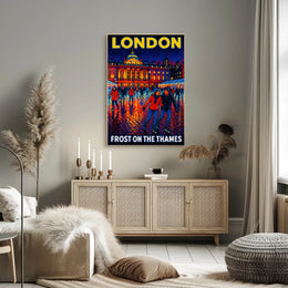 Frost On The Thames Poster