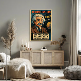 Einstein Relativity Cosmic Science Collector Poster