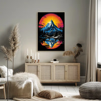 Majestic Mountain Reflection Poster