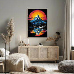 Majestic Mountain Reflection Poster