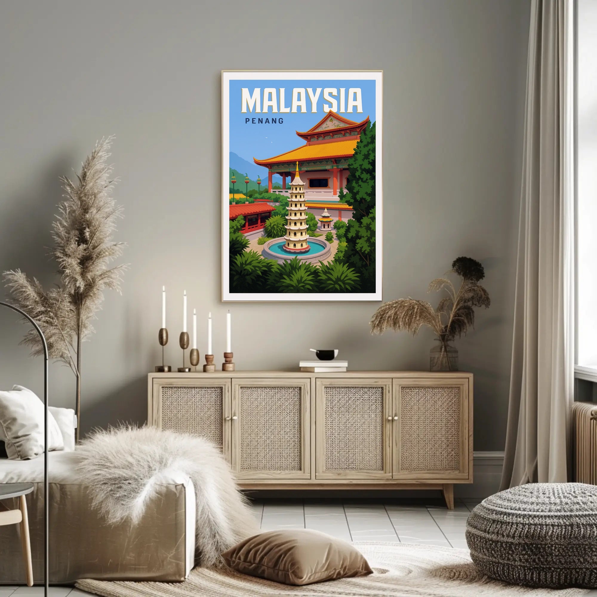 Malaysia - Penang Poster PosterGoat