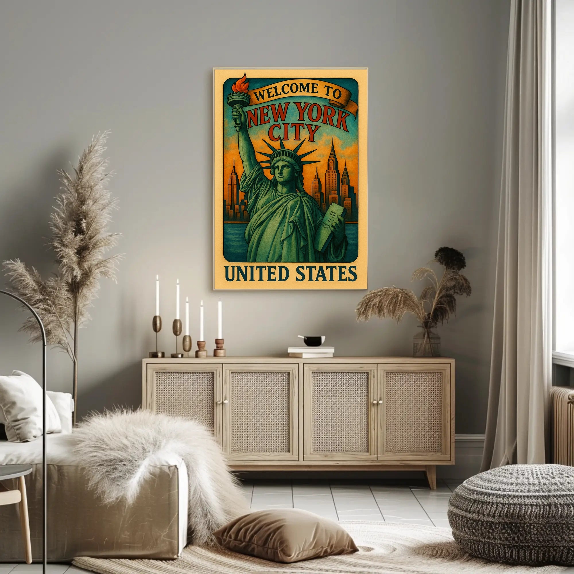Welcome To New York City Poster Art Print Decor PosterGoat