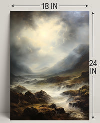 Majestic Mountain Landscape Poster