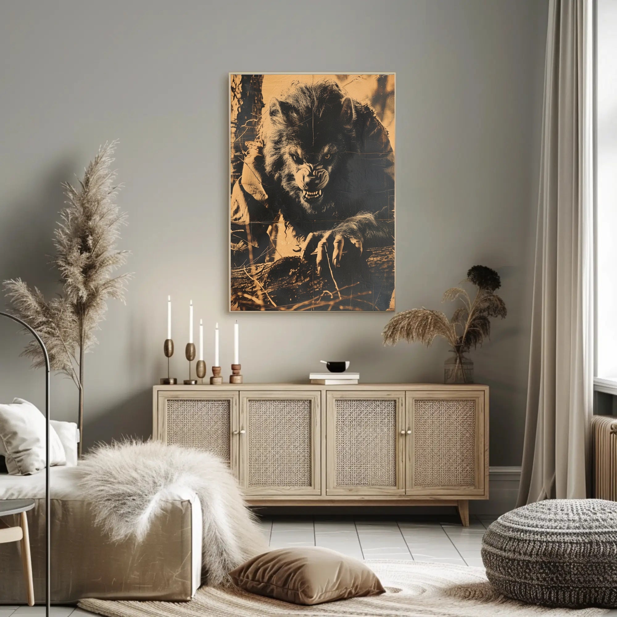 The Ferocious Werewolf Art Print Poster Decor PosterGoat