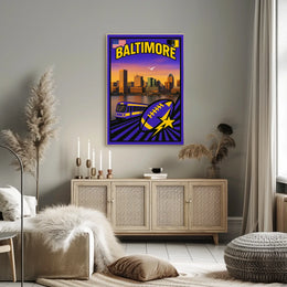 Baltimore Cityscape Poster