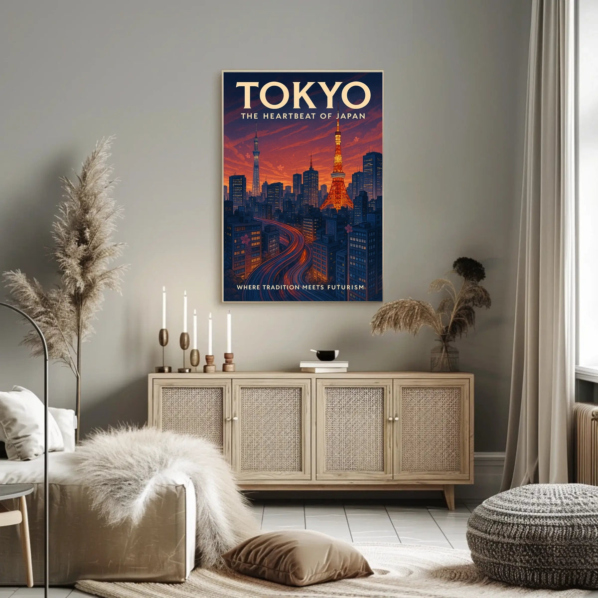 Tokyo The Heartbeat of Japan Poster