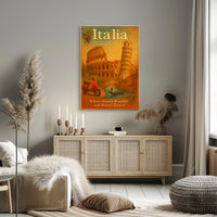 Italia A Journey Through History And Poster