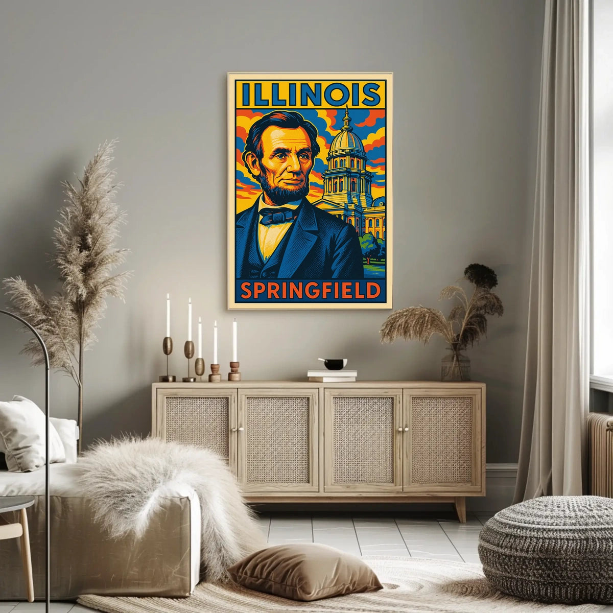 Abraham Lincoln In Springfield Poster