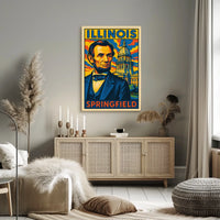Abraham Lincoln In Springfield Poster