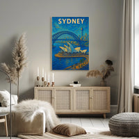 Sydney Skyline Poster