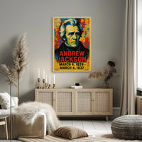 Andrew Jackson 7th President of the United States Street Art Mashup Poster