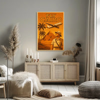Cairo Adventure Vintage Travel Poster