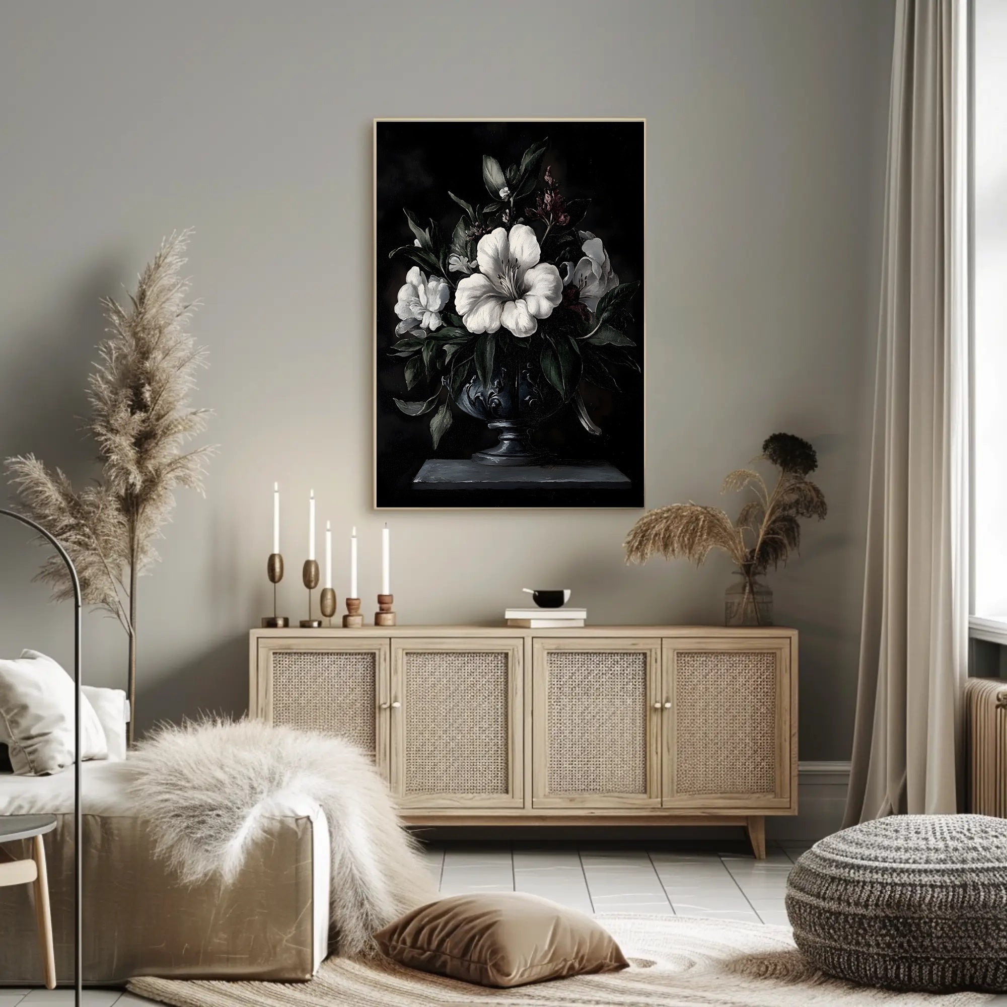 Floral Still Life Art Print: Artistic Poster PosterGoat