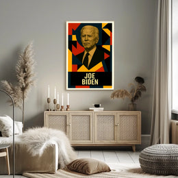 Joe Biden 46th President of the United States Abstract Pop Poster