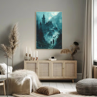 Haunting Misty Landscape Gothic Fantasy Art Poster PosterGoat