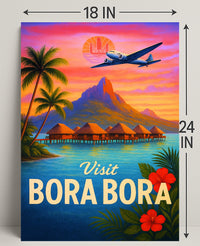 Visit Bora Bora Poster PosterGoat