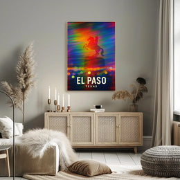 El Paso Texas Scenic Travel Photography Poster