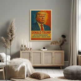 Donald Trump 47th President Poster