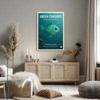 Green Chromis Jewel of the Reef Animal Poster PosterGoat