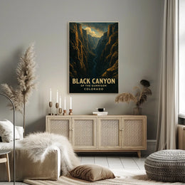 Black Canyon Gunnison Wanderlust Scenic Park Poster
