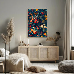 Vibrant Botanical Illustration Art Print: Abstract or Artistic Poster