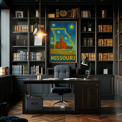 Missouri Starry Night Poster