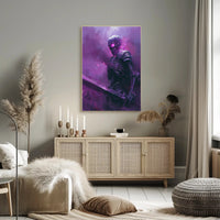 Skeletal Warrior: Dark Fantasy and Mythology Poster PosterGoat