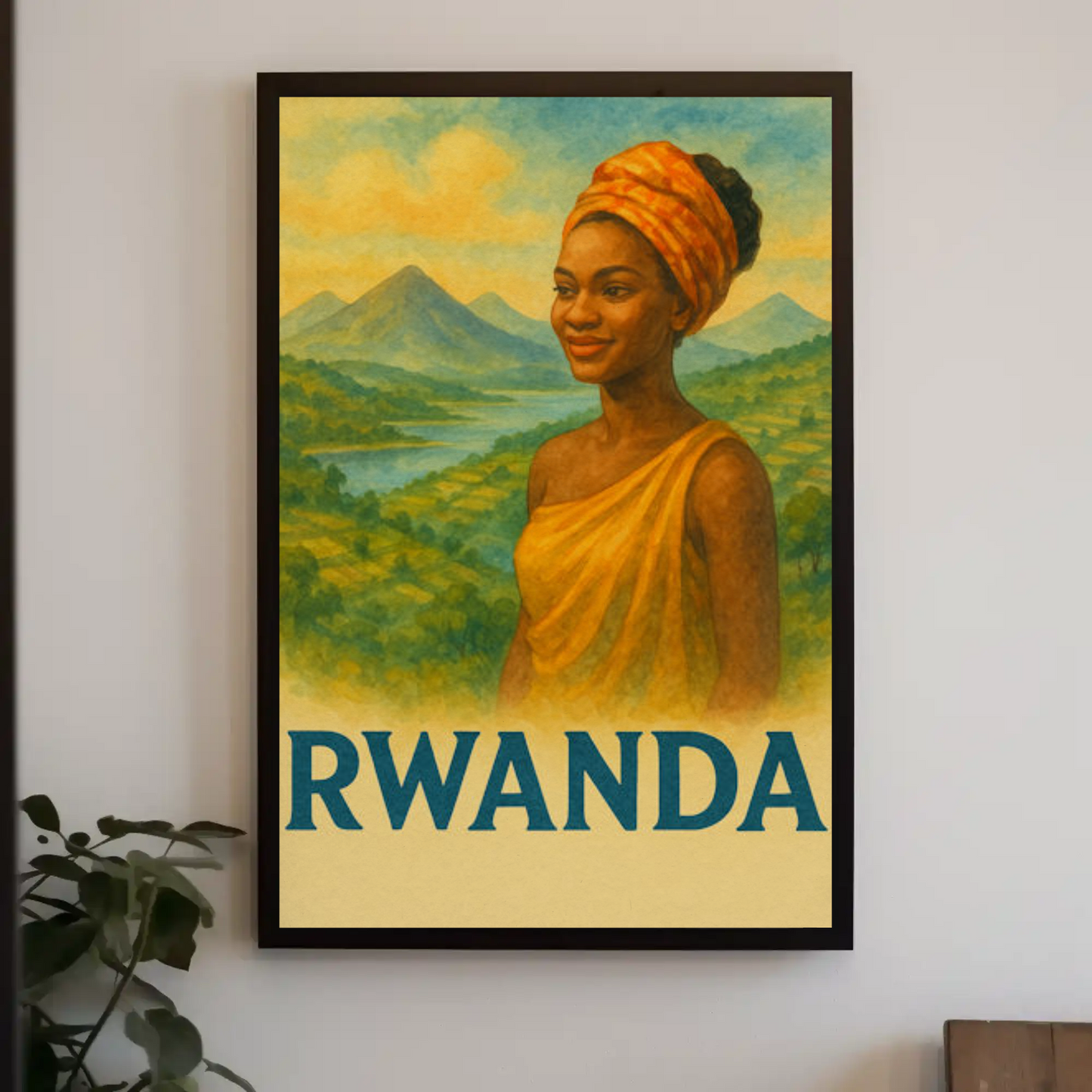 Rwanda Woman Valley Pride Poster Travel