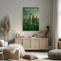 Seattle, WA The Emerald City Poster