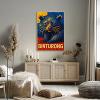 Binturong Mosaic Art Poster