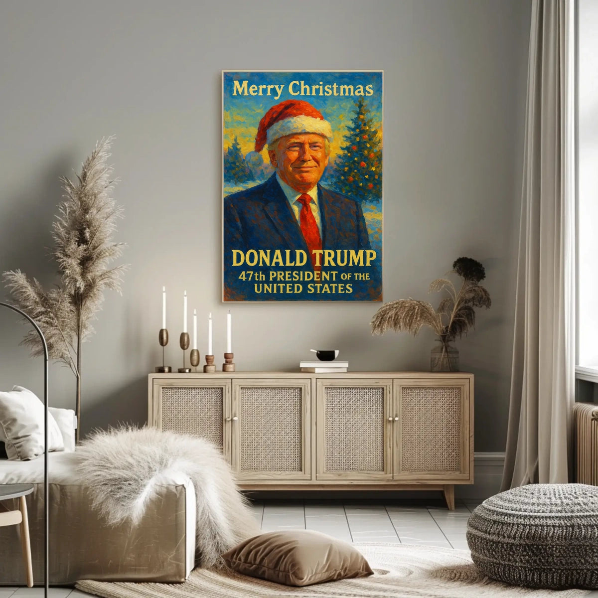 Christmas-Themed Presidential Holiday Poster