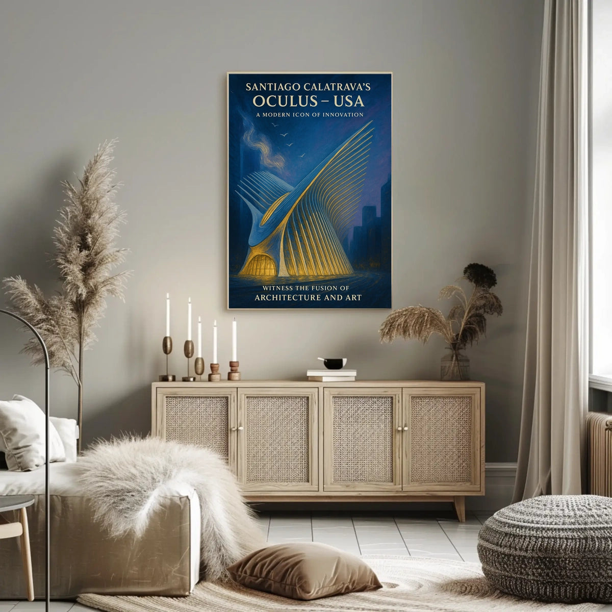 Santiago CalatravaS Oculus A Modern Poster