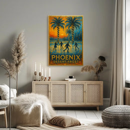 Phoenix Desert Frost Poster