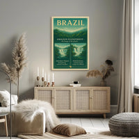 Brazil's Natural Wonders Vintage Travel Poster Art