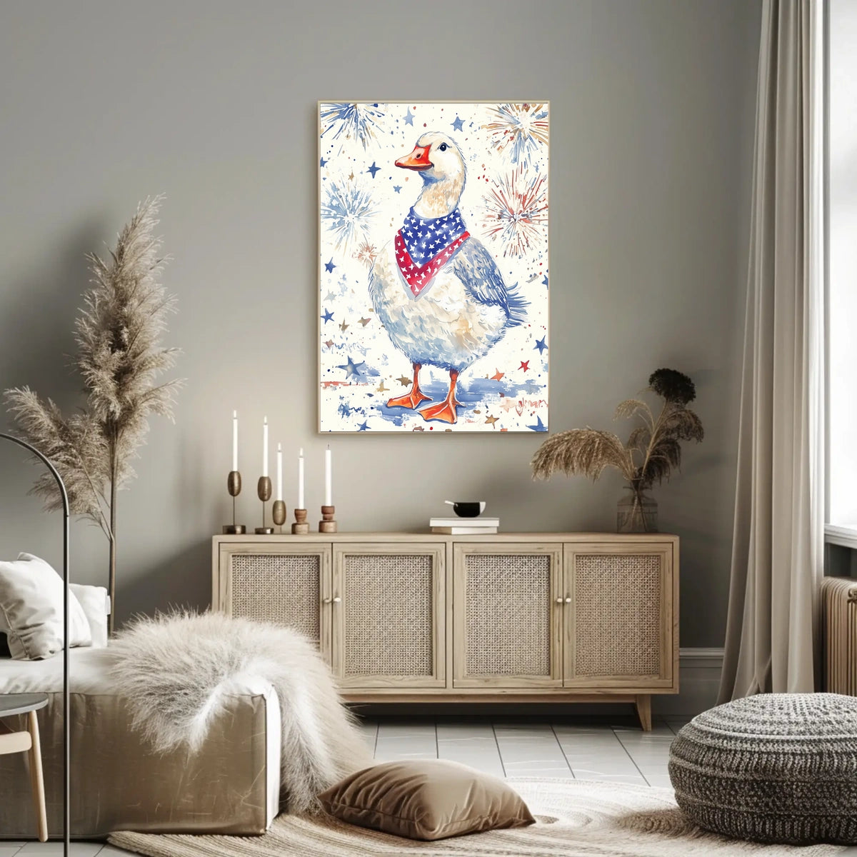 patriotic goose Poster